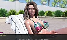 Wife and stepmother sunbathe and get naughty in 3D Hentai Animation